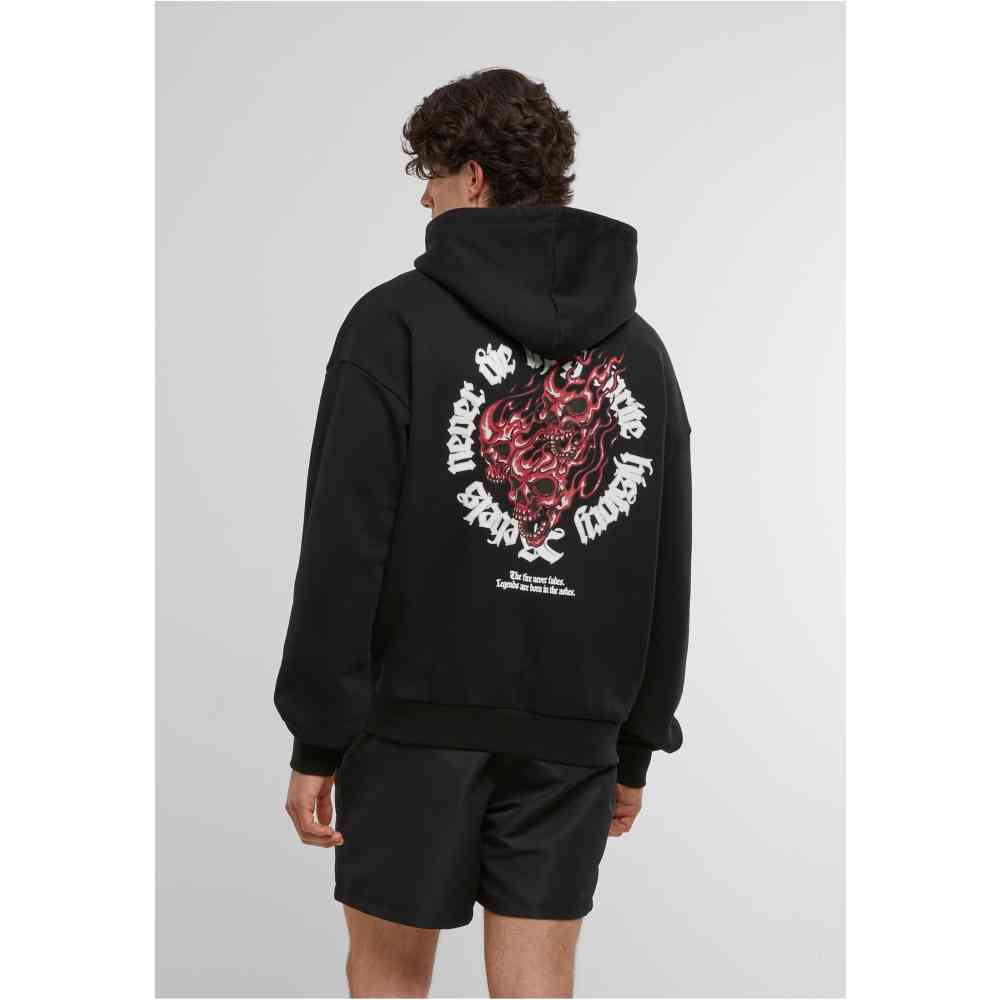 MJ GONZALES - Heavy Oversized Rebels Never Die Kapuzenpullover/hoodie - Schwarz